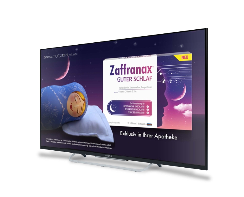 TV Spot Zaffranax Schlaf als Beispiel für das Pharma Productmanagement